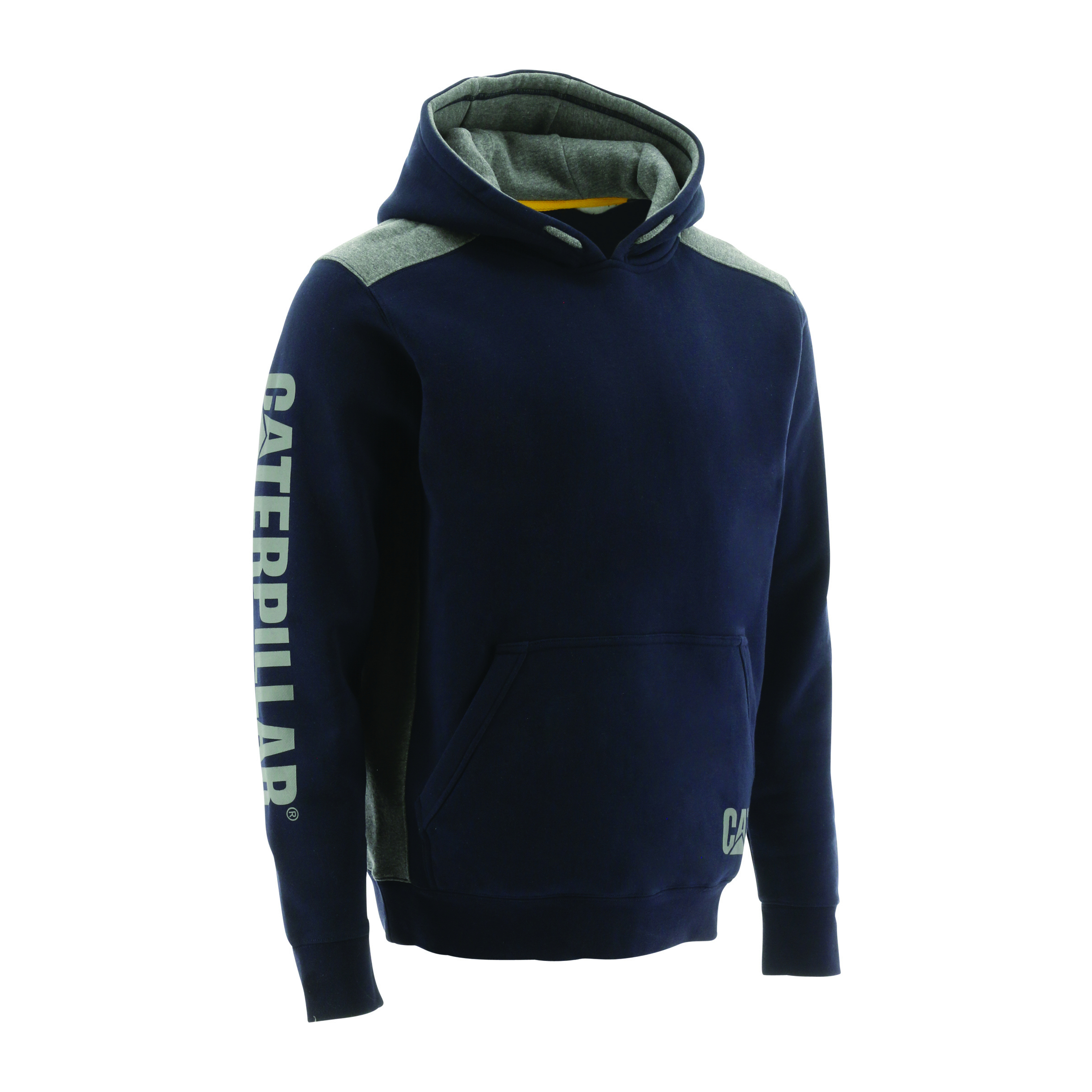 Caterpillar Men's Logo Panel Hooded Sweatshirt Hoodies Navy CAT-59086